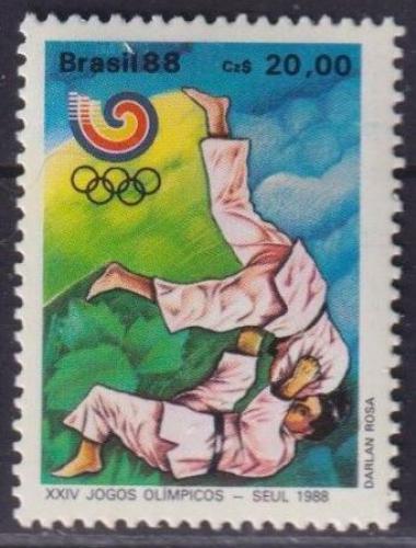 Poštovní známka Brazílie 1988 LOH Soul, judo Mi# 2258