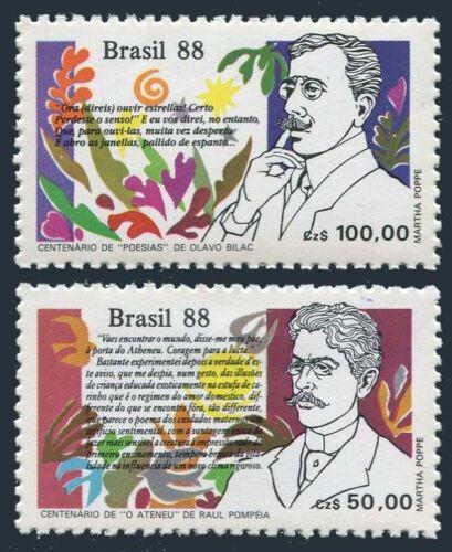 Poštovní známky Brazílie 1988 Den knihy Mi# 2269-70