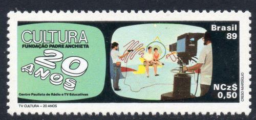Poštovní známka Brazílie 1989 Nahrávací studio Mi# 2306