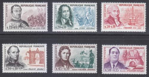 Poštovní známky Francie 1961 Osobnosti Mi# 1349-54 Kat 16€