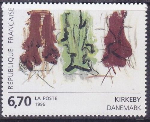 Poštovní známka Francie 1995 Umìní, Per Kirkeby Mi# 3111
