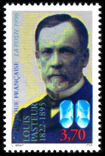 Poštovní známka Francie 1995 Louis Pasteur, bakteriolog Mi# 3069