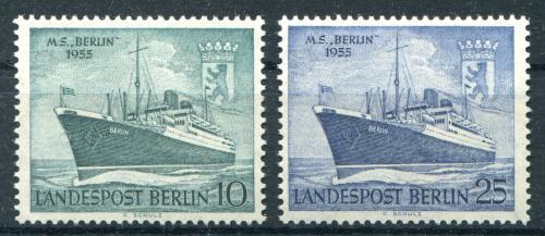 Poštovní známky Západní Berlín 1955 Motorová loï Berlin Mi# 126-27 Kat 10€