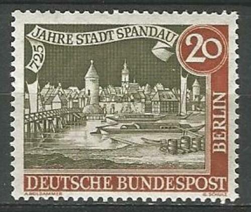Poštovní známka Západní Berlín 1957 Špandava, 725. výroèí Mi# 159