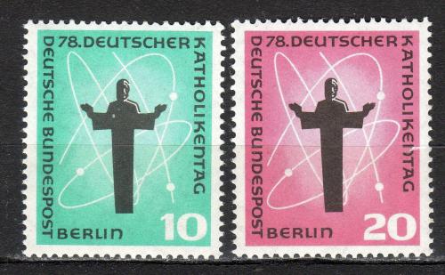 Poštovní známky Západní Berlín 1958 Den katolíkù Mi# 179-80
