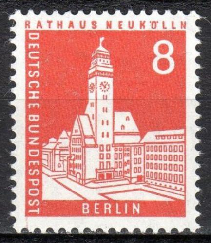 Poštovní známka Západní Berlín 1959 Radnice Neukölln v Berlínì Mi# 187
