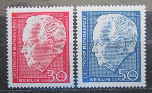 Poštovní známky Západní Berlín 1967 Prezident Heinrich Lübke Mi# 314-15