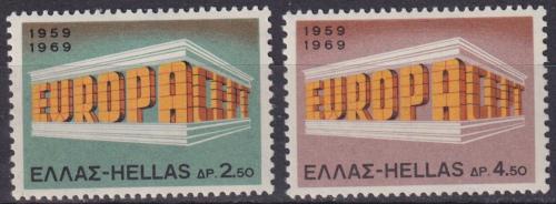Poštovní známky Øecko 1969 Evropa CEPT Mi# 1004-05 Kat 6€