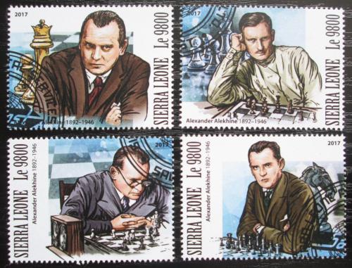 Poštovní známky Sierra Leone 2017 Alexandr Aljechin, šachy Mi# 9070-73 Kat 11€