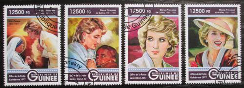 Potovn znmky Guinea 2017 Princezna Diana Mi# 12396-99 Kat 20