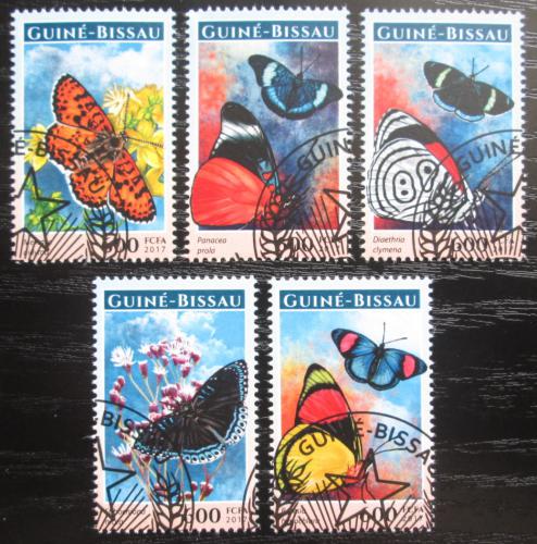 Poštovní známky Guinea-Bissau 2017 Motýli Mi# 9158-62 Kat 11€