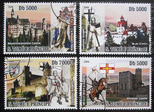 Poštovní známky Svatý Tomáš 2008 Hrady a zámky Mi# 3432-35 Kat 12€