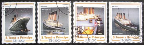 Poštovní známky Svatý Tomáš 2017 Titanic Mi# 7138-41 Kat 12€