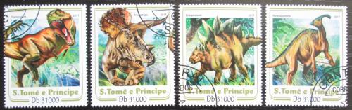 Poštovní známky Svatý Tomáš 2017 Dinosauøi Mi# 7043-46 Kat 12€