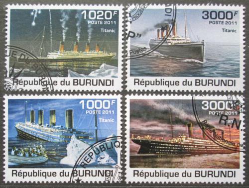 Potovn znmky Burundi 2012 Titanic Mi# 2174-77 Kat 9.50