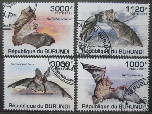 Poštovní známky Burundi 2011 Netopýøi Mi# 2050-53 Kat 9.50€