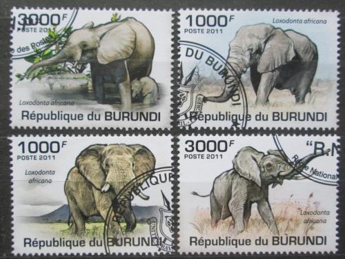 Potovn znmky Burundi 2011 Sloni Mi# 2034-37 Kat 9.50