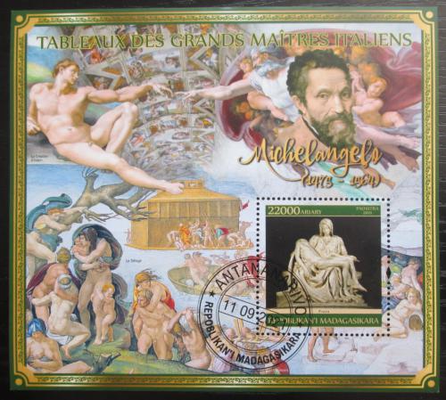 Poštovní známka Madagaskar 2021 Umìní, Michelangelo Mi# N/N