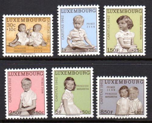 Poštovní známky Lucembursko 1962 Princ a princezna Mi# 660-65 Kat 6€