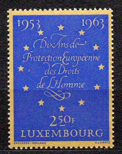 Poštovní známka Lucembursko 1963 Lidská práva Mi# 679