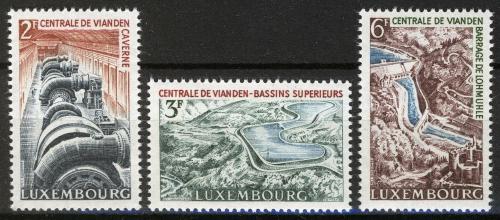 Poštovní známky Lucembursko 1964 Èerpací stanice Vianden Mi# 693-95