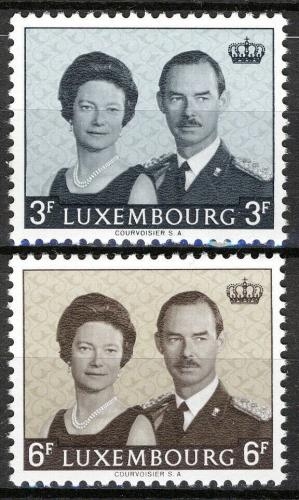 Poštovní známky Lucembursko 1964 Vévoda Jean s vévodkyní Charlotte Mi# 701-02