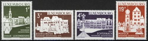 Poštovní známky Lucembursko 1975 Architektura Mi# 900-03 Kat 4.50€