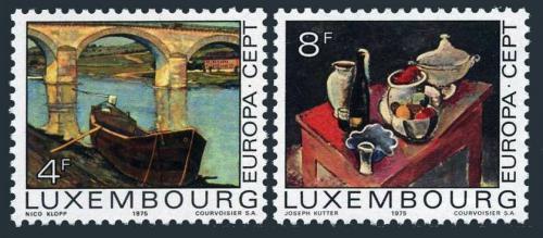 Poštovní známky Lucembursko 1975 Evropa CEPT, umìní Mi# 904-05