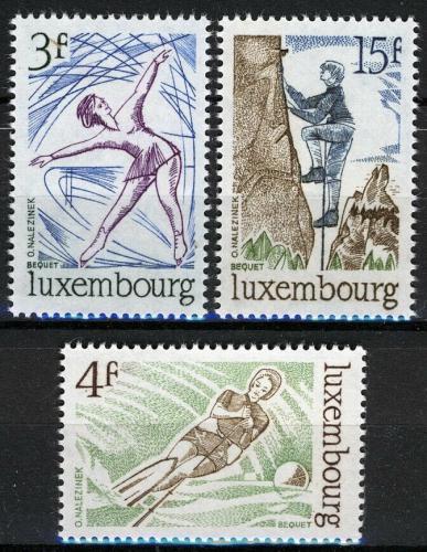 Poštovní známky Lucembursko 1975 Sport Mi# 911-13