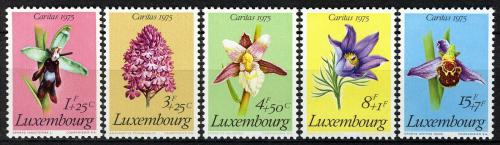 Poštovní známky Lucembursko 1975 Chránìné rostliny Mi# 914-18 Kat 5€