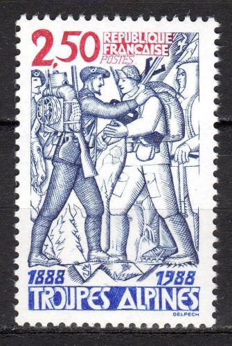 Poštovní známka Francie 1988 Horské oddíly, 100. výroèí Mi# 2680