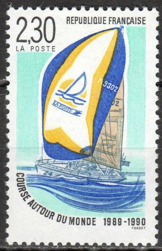 Poštovní známka Francie 1990 Jachta La Poste Mi# 2780