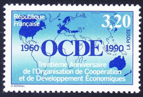 Potovn znmka Francie 1990 OECD, 30. vro Mi# 2812
