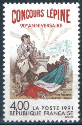 Poštovní známka Francie 1991 Starý plakát Mi# 2833
