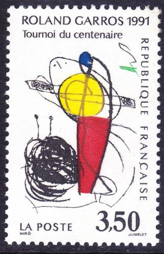 Poštovní známka Francie 1991 Kresba, Joan Miró Mi# 2837