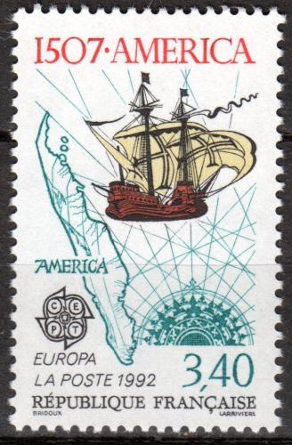 Poštovní známka Francie 1992 Kolumbova Santa Maria Mi# 2900