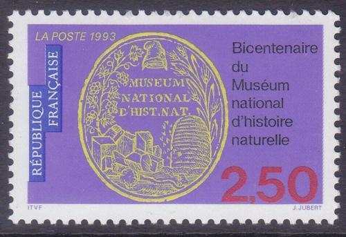 Poštovní známka Francie 1993 Peèe� Muzea pøírodní historie Mi# 2958