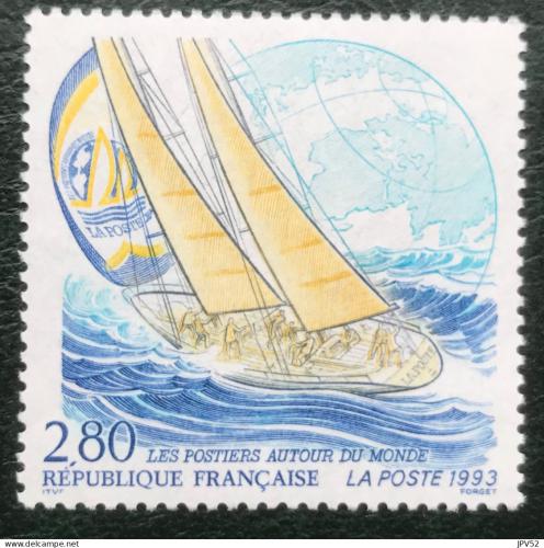 Poštovní známka Francie 1993 Jachta La Poste Mi# 2977