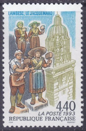 Poštovní známka Francie 1993 Døevìné sošky Mi# 2980