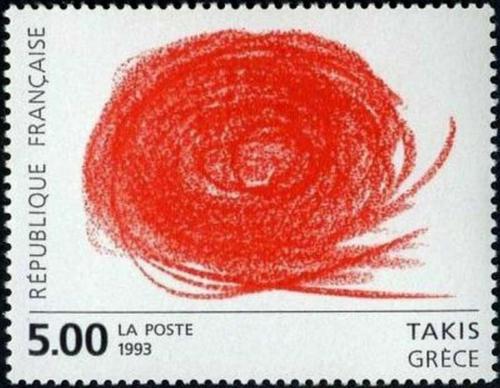 Poštovní známka Francie 1993 Grafika, Takis Mi# 2981