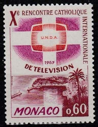 Poštovní známka Monako 1966 Katolická asociace pro televizi Mi# 841