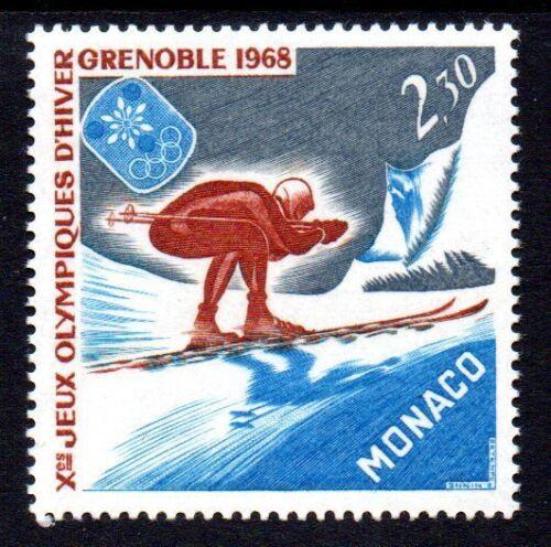Poštovní známka Monako 1967 ZOH Grenoble, sjezd Mi# 875