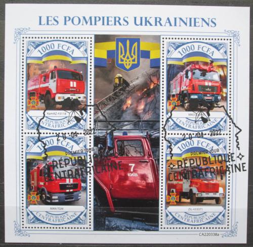 Poštovní známky SAR 2022 Válka na Ukrajinì, hasièi Mi# N/N