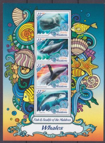 Poštovní známky Maledivy 2016 Velryby Mi# 6683-86 Kat 11€