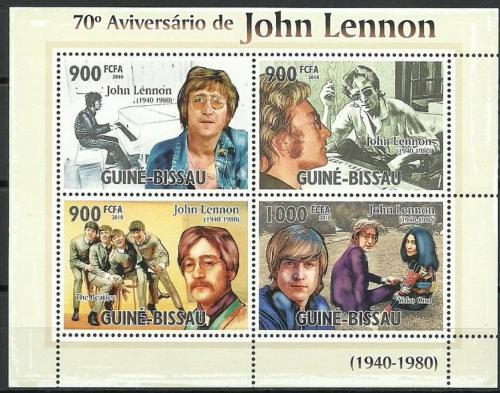 Poštovní známky Guinea-Bissau 2010 The Beatles, John Lennon Mi# 4925-28 Kat 14€