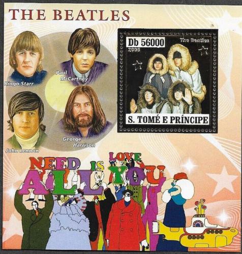 Poštovní známky Svatý Tomáš 2006 The Beatles Mi# Block 575 Kat 18€