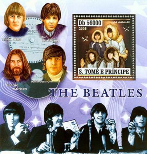 Poštovní známka Svatý Tomáš 2006 The Beatles Mi# Block 576 Kat 18€