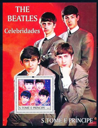 Poštovní známka Svatý Tomáš 2004 The Beatles Mi# Block 489 Kat 12€