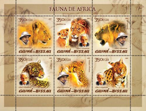 Poštovní známky Guinea-Bissau 2005 Koèkovité šelmy Mi# 2818-23 Kat 8€