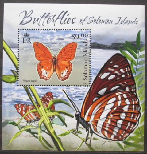 Poštovní známka Šalamounovy ostrovy 2012 Motýli Mi# 1453 Block